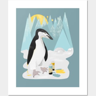 PENGUIN GRAFFITI ARTIST Posters and Art